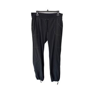 Athleta Essence Jogger Pants Women’s Size 12 Black Lightweight Stretch VGUC